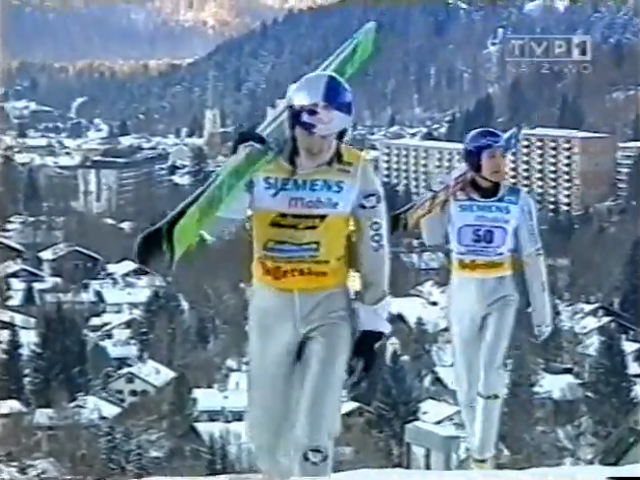 Adam Małysz i Sven Hannawald (TVP)